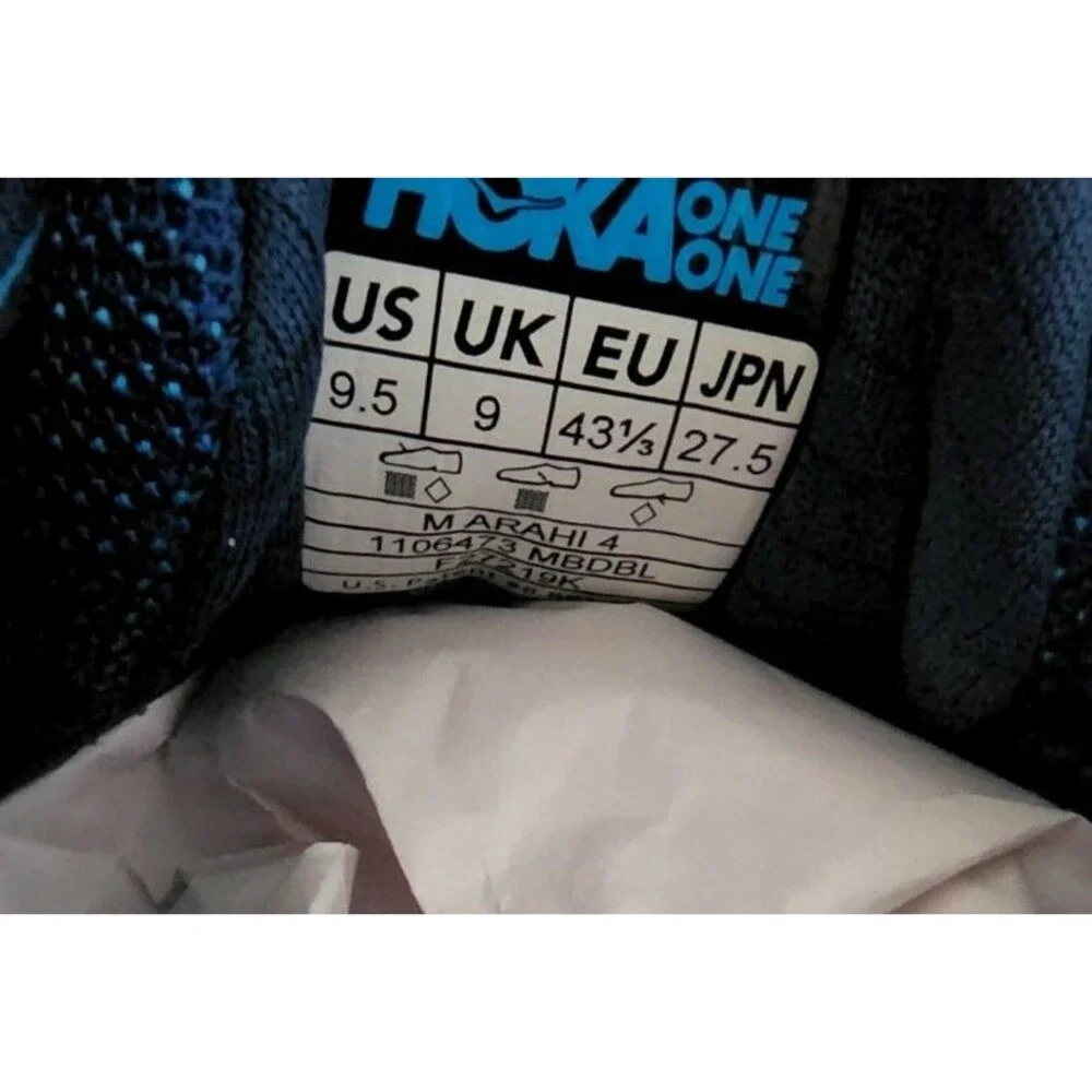 Hoka One One Mens Arahi 4 1106473 MBDBL Blue Running Shoes Sneakers Size 9.5